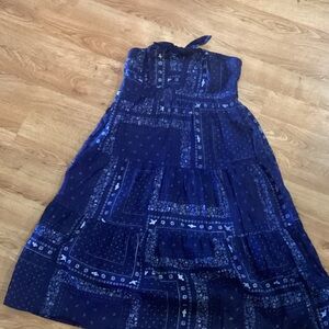 Universal Thread Strapless Dress - Navy Blue